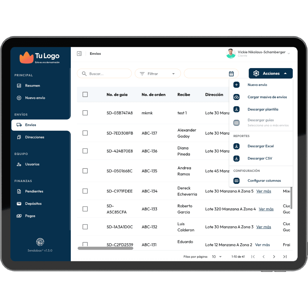 Client Web Portal Mockup